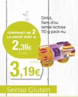 Keisy Dhul flam d'ou sense lactosa oferta