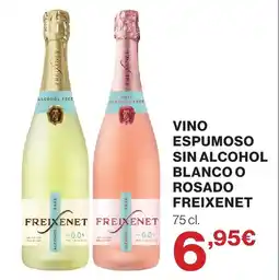 El Corte Inglés Freixenet vino espumoso sin alcohol blanco o rosado oferta
