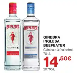 El Corte Inglés Beefeater ginebra inglesa oferta
