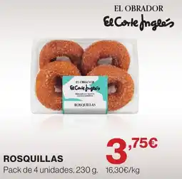 El Corte Inglés El obrador rosquillas oferta