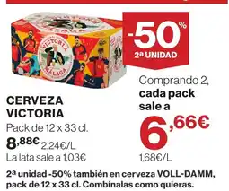 El Corte Inglés Cerveza victoria oferta