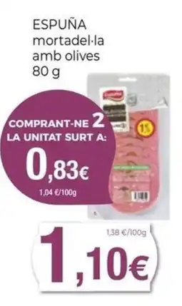Keisy Espuña mortadel·la amb olives oferta