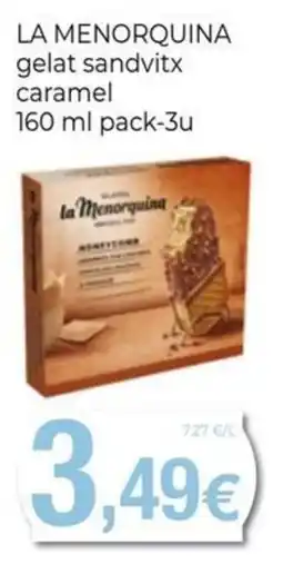 Keisy la menorquina gelat sandvitx caramel oferta