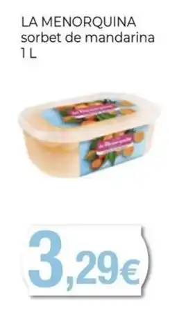 Keisy La menorquina sorbet de mandarina oferta