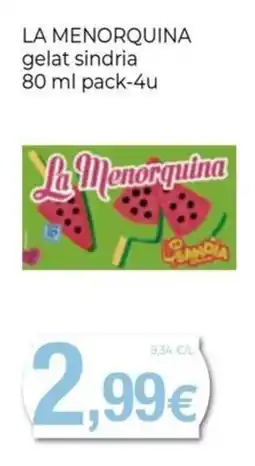 Keisy La Menorquina gelat sindria oferta