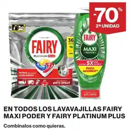 El Corte Inglés Fairy maxi poder fairy platinum plus oferta