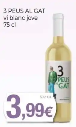 Keisy 3 peus al gat vi blanc jove oferta
