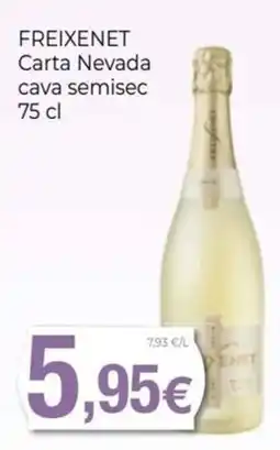 Keisy Freixenet carta nevada cava semisec oferta