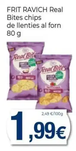 Keisy Frit Ravich real bites chips de llenties al forn oferta