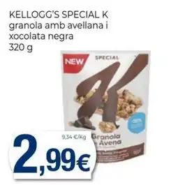 Keisy Kellogg's special k granola amb avellana i xocolata negra oferta