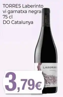 Keisy Torres laberinto vi garnatxa negra oferta