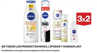 Nivea en todos los productos liposan y hansaplast