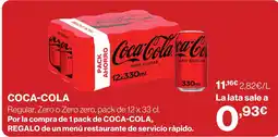 El Corte Inglés Coca-Cola oferta