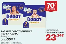 El Corte Inglés Dodot sensitive oferta
