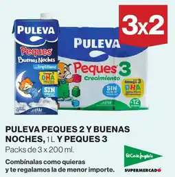 El Corte Inglés Puleva peques 2 y buenas noches 1l y peques 3 oferta