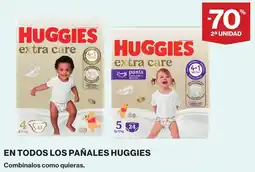 El Corte Inglés Huggies extra care en todos los panales oferta