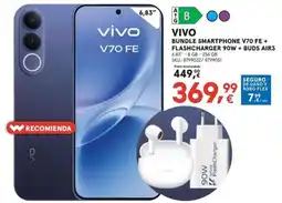 Worten vivo bundle smartphone v70 fe + flashcharger 90w + buds air3 oferta