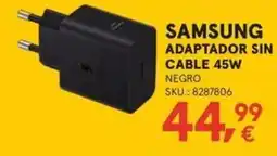 Worten Samsung adaptador sin cable 45w negro oferta