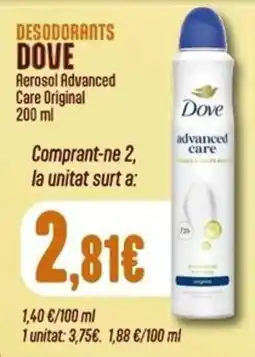 Keisy Dove aerosol advanced care original oferta
