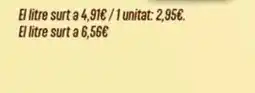 Keisy El litre surt a 4,91€ / 1 unitat: 2,95€ oferta