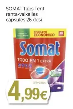 Keisy Somat Tabs Ten1 renta-vaixelles càpsules oferta