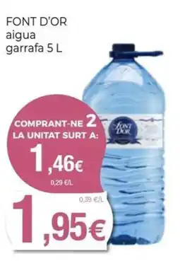 Keisy Font d'or aigua garrafa oferta