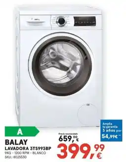 Worten Balay lavadora 3ts993bp oferta