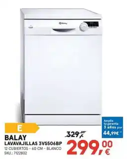 Worten Balay lavavajillas 3vs506bp oferta