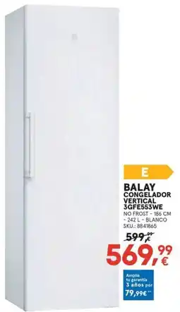 Worten Balay congelador vertical 3gfe553we oferta