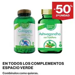 El Corte Inglés Espacio Verde en todos los complementos oferta