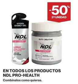 El Corte Inglés Ndl pro-health en todos los productos oferta