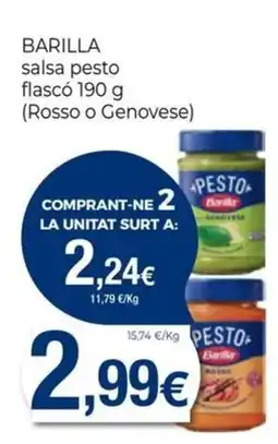 Keisy Barilla salsa pesto oferta