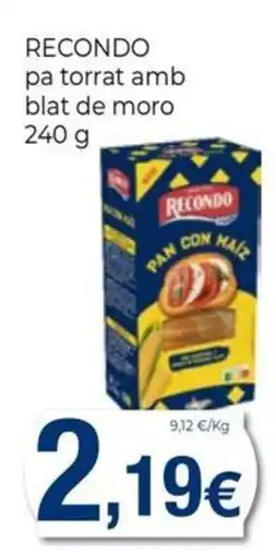 Keisy Recondo pa torrat amb blat de moro oferta