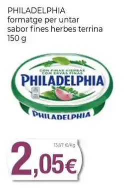 Keisy philadelphia formatge per untar sabor fines herbes terrina oferta