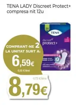 Keisy tena lady discreet protect+ compresa nit 12u oferta