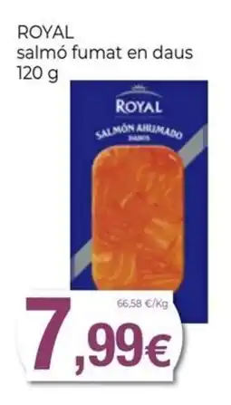 Keisy Royal salmó fumat en daus oferta