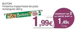 Keisy Buitoni finíssima massa fresca de pizza rectangular oferta