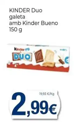 Keisy Kinder Duo galeta amb Kinder Bueno oferta