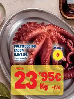 Makro Pulpo cocido oferta