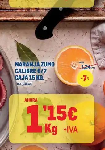 Naranja zumo calibre 6/7