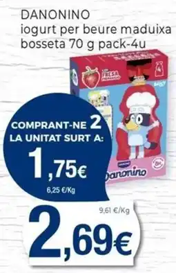 Keisy Danonino iogurt per beure maduixa bosseta oferta