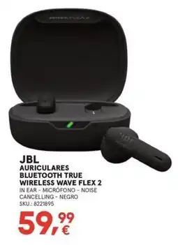 Worten Jbl auriculares bluetooth true wireless wave flex 2 oferta