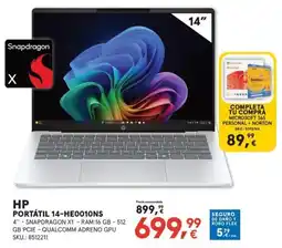 Worten Hp portátil 14-he001ons oferta