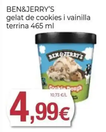 Ben&Jerry's gelat de cookies i vainilla