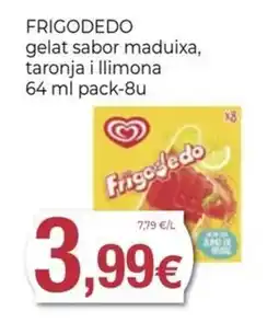Keisy Frigodedo gelat sabor maduixa, taronja i llimona oferta