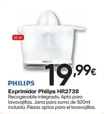 Philips exprimidor hr2738
