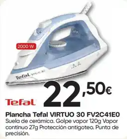Hiper FROIZ Tefal plancha virtuo 30 fv2c41eo oferta