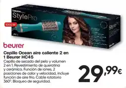 Hiper FROIZ beurer cepillo ocean aire caliente 2 en 1 beurer hc45 oferta