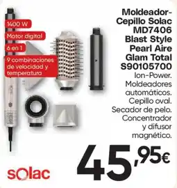 Hiper FROIZ Solac moldeador-cepillo blast style pearl aire glam total oferta