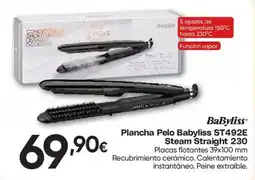 Hiper FROIZ Babyliss plancha pelo steam straight 230 oferta